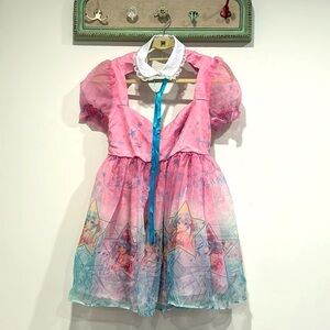 Dolls Kill Hatsune Miku Sound Wave Sweetie Babydoll collar Dress Size Small new